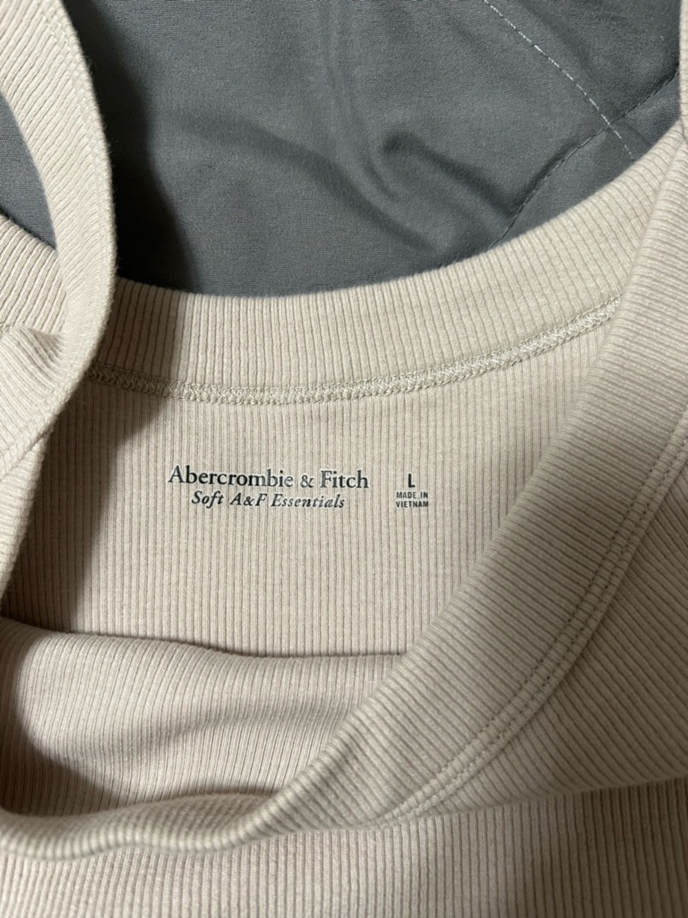Set of 3 Abercrombie Tank Tops - Beige, White, Mauve - Picture 2 of 4